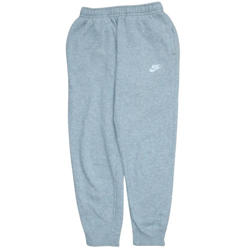 Nike Light Grey Joggers Sweatpants Men’s Small Embroidered Swoosh Elastic Waist Cuffed Hem Loungewear sold by Vintage Club