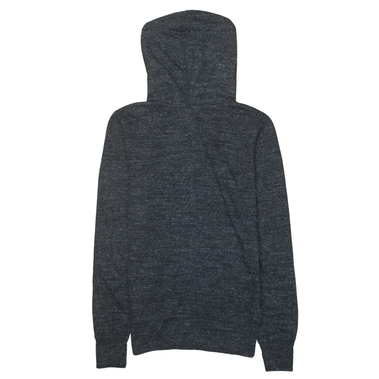 Nike Charcoal Full Zip Hoodie Women’s Small Printed Swoosh Logo Drawstring Hood Sweatshirt sold by Vintage Club product image thumbnail 2