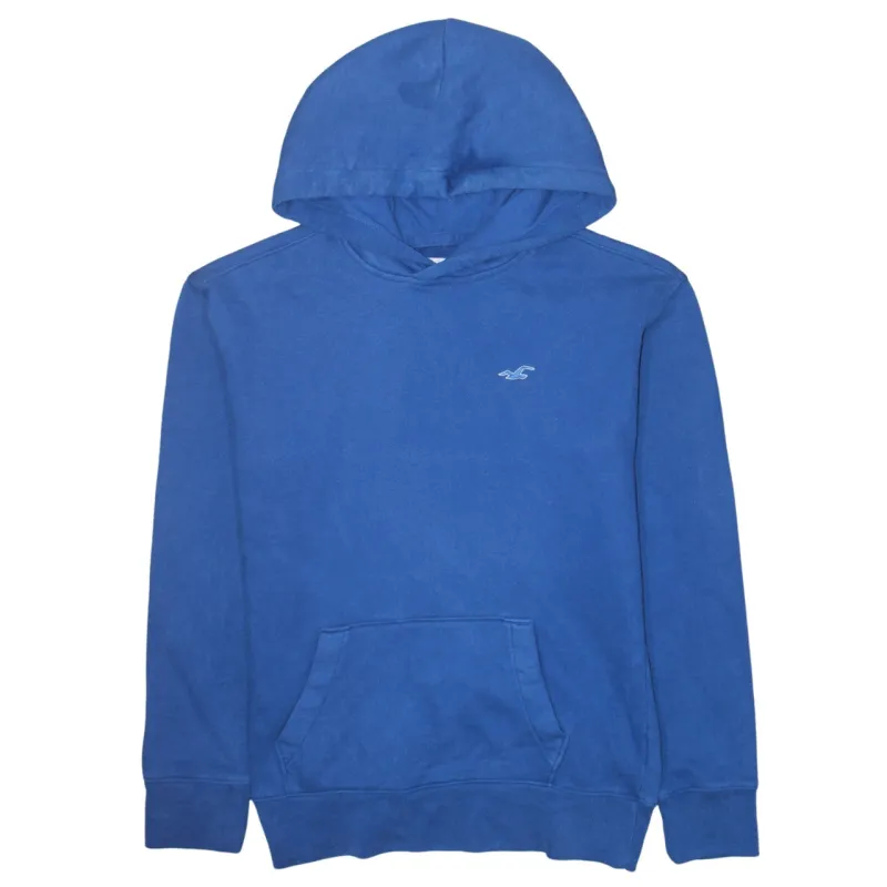 Hollister Blue Pullover Hoodie Men's Small Embroidered Logo Front Pocket Sweatshirt sold by Vintage Club