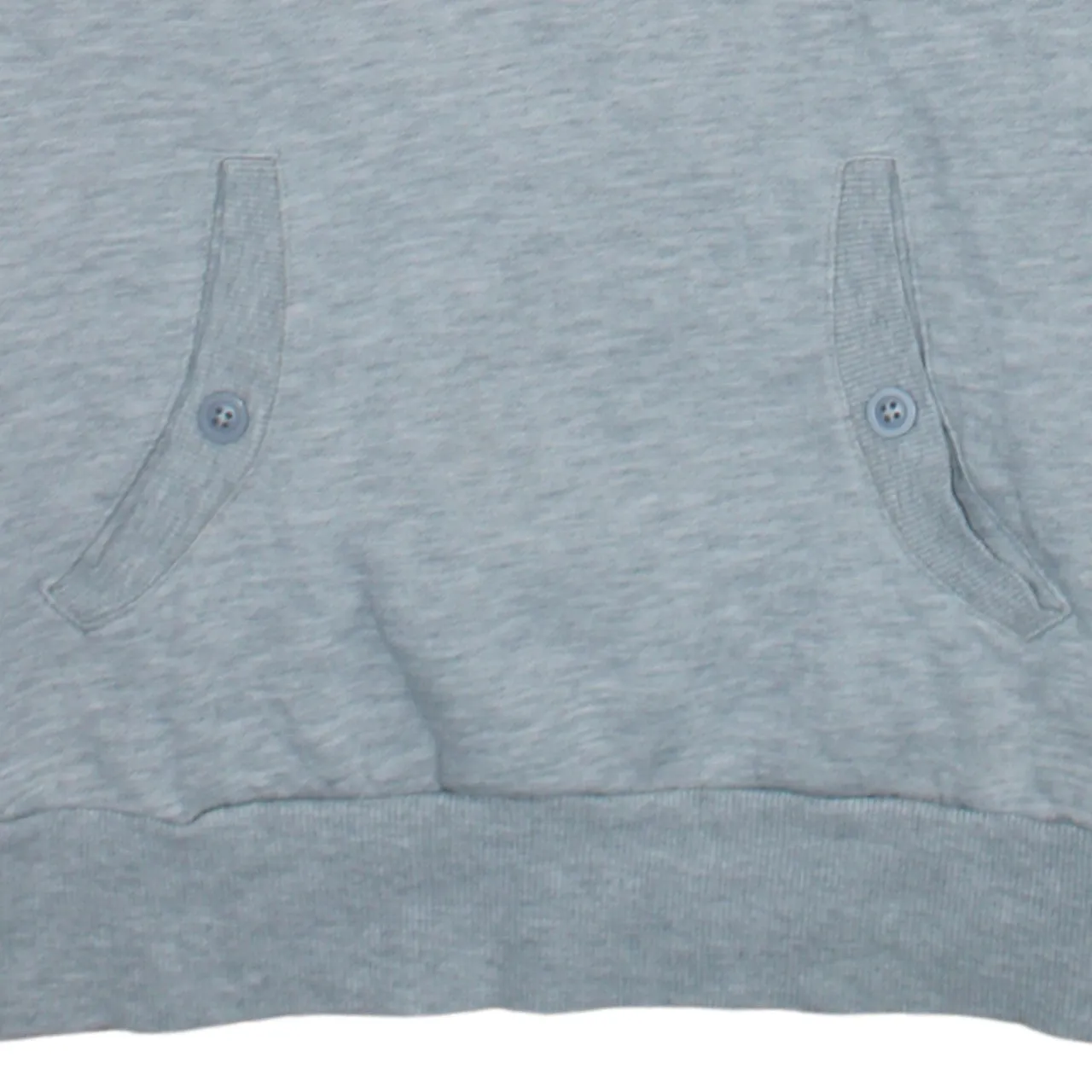 Adidas Grey Hoodie Women’s Small Printed Logo Red Three Stripe Sleeves Pullover Sweatshirt sold by Vintage Club product image thumbnail 4