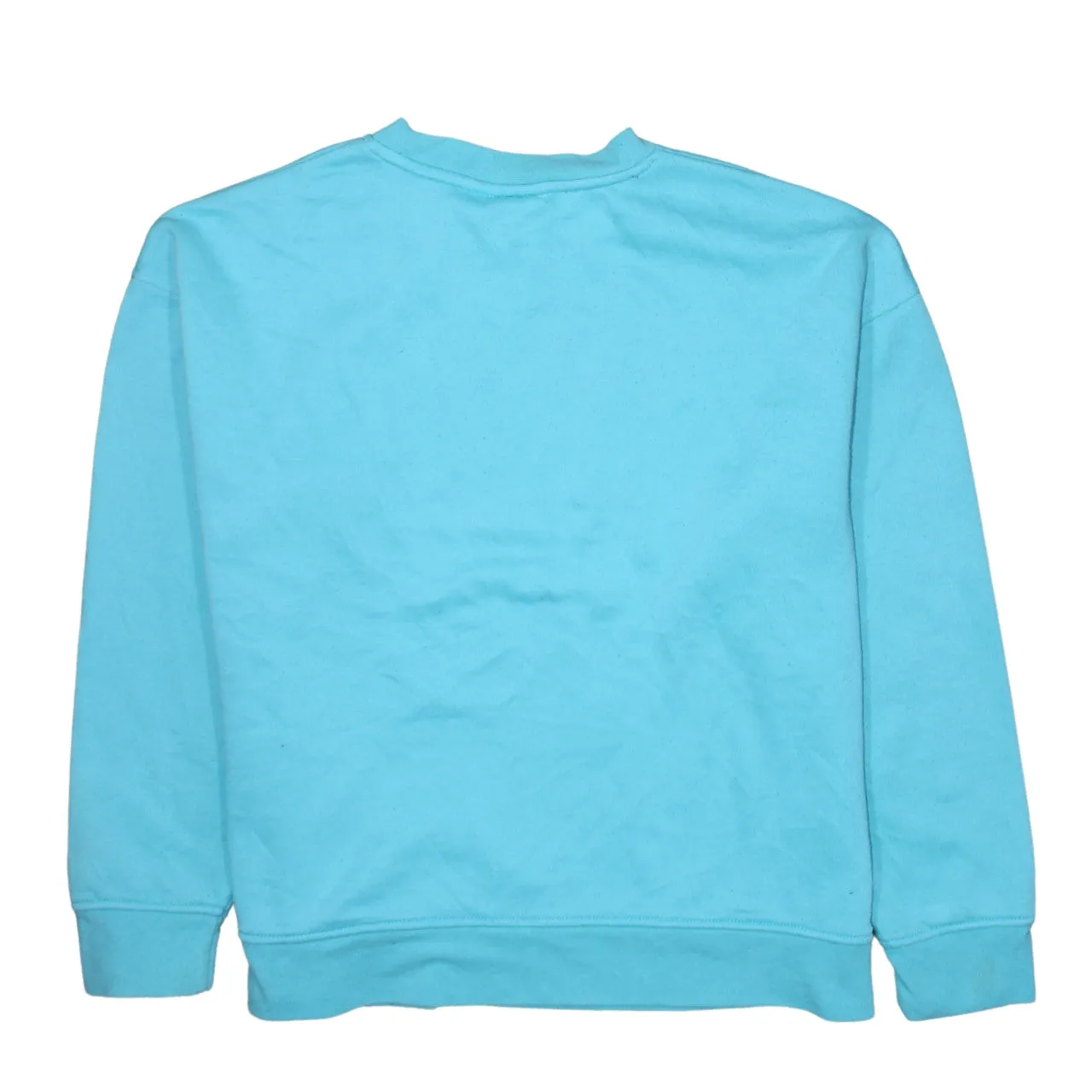 Disney Turquoise Sweatshirt Women’s Medium Printed Stitch Graphic Crewneck Pullover Top sold by Vintage Club product image thumbnail 2
