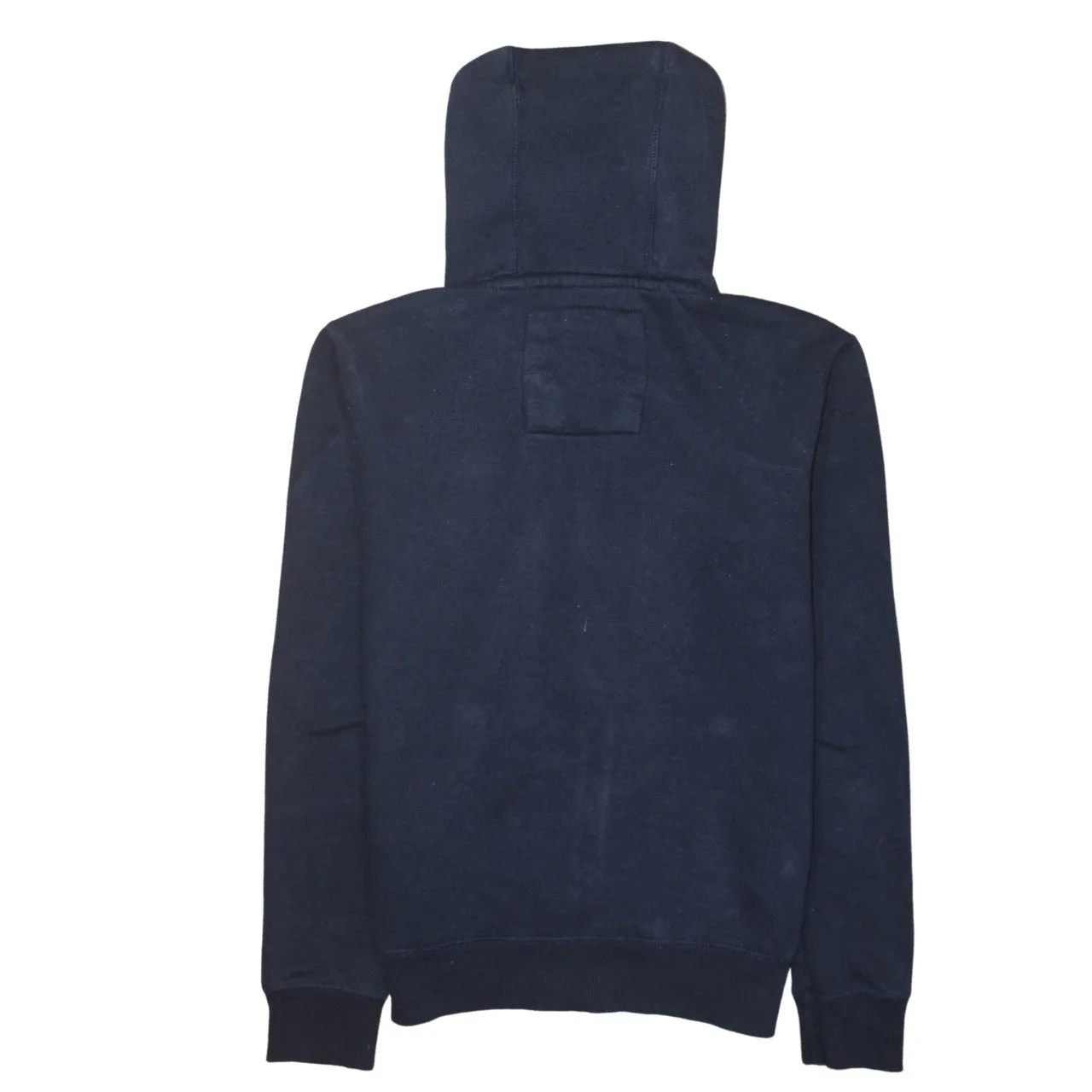 Diesel Navy Blue Zip Hoodie Women’s Medium Embroidered Chest Logo Drawstring Pockets Sweatshirt sold by Vintage Club product image thumbnail 2