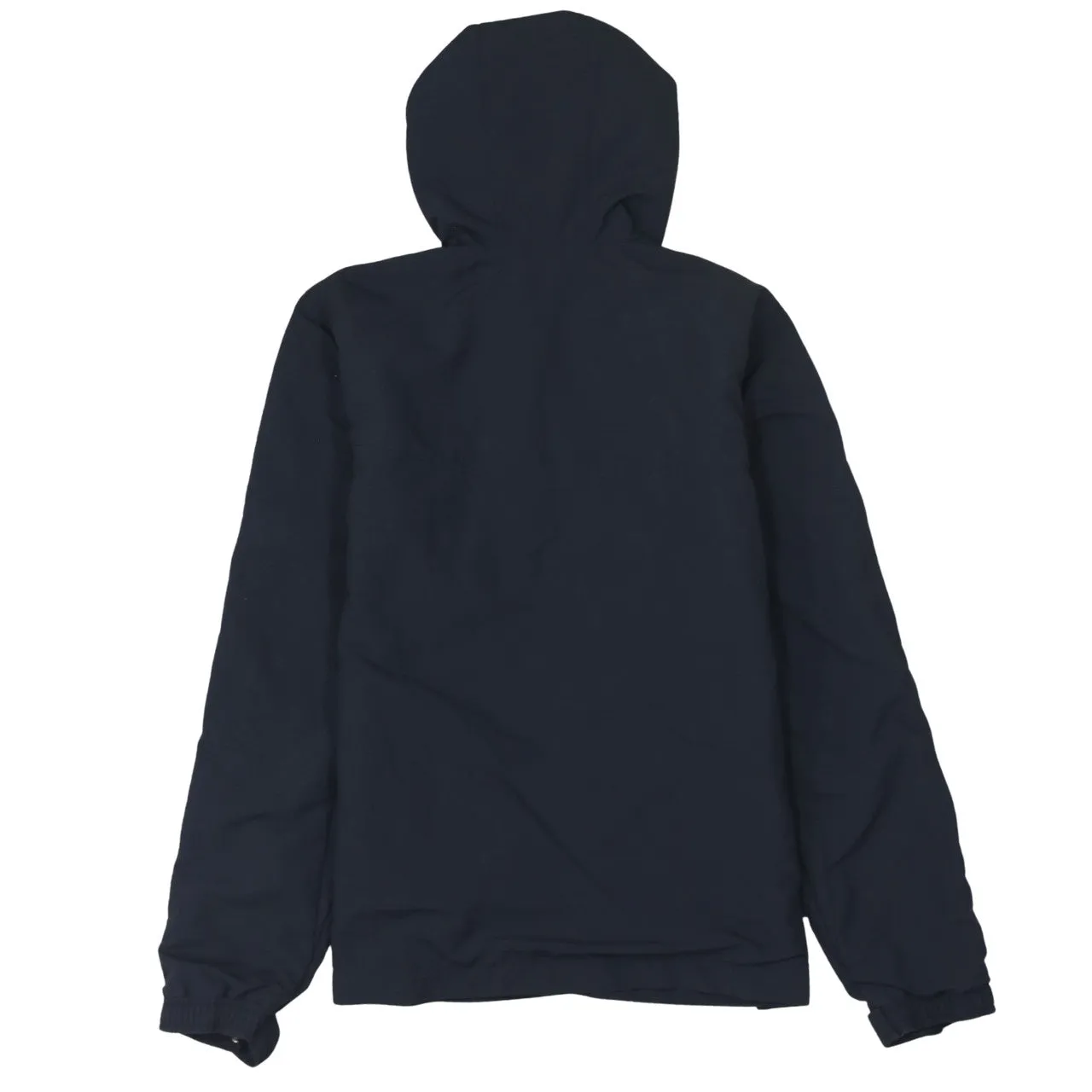 Adidas Navy Blue Hoodie Women’s Small Embroidered Logo Three Stripe Sleeves Pullover Jacket sold by Vintage Club product image thumbnail 2