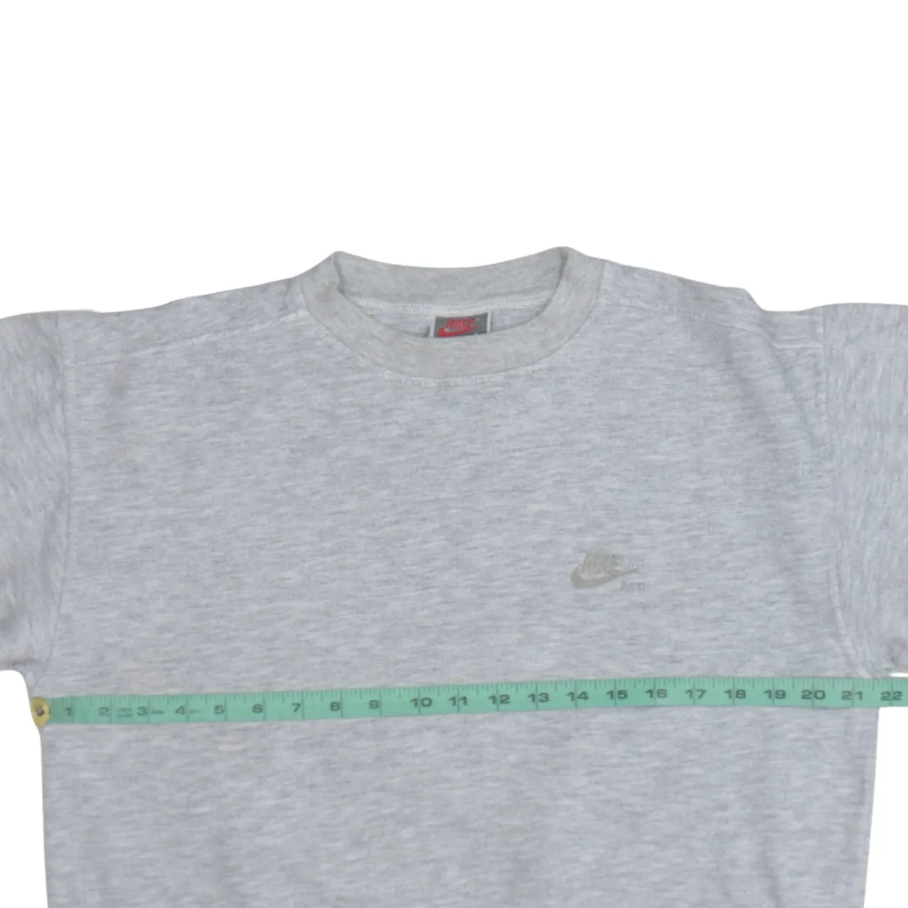 Nike Grey Crewneck Sweatshirt Men's Small Embroidered Nike Air Logo Fleece Pullover Jumper sold by Vintage Club product image thumbnail 5