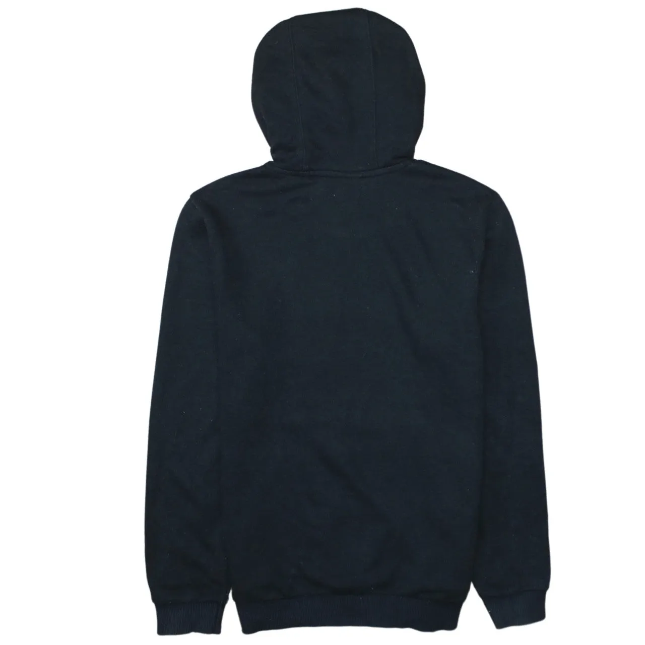 Adidas Black Hoodie Women’s Medium Printed Logo Front Pocket Pullover Sweatshirt sold by Vintage Club product image thumbnail 2