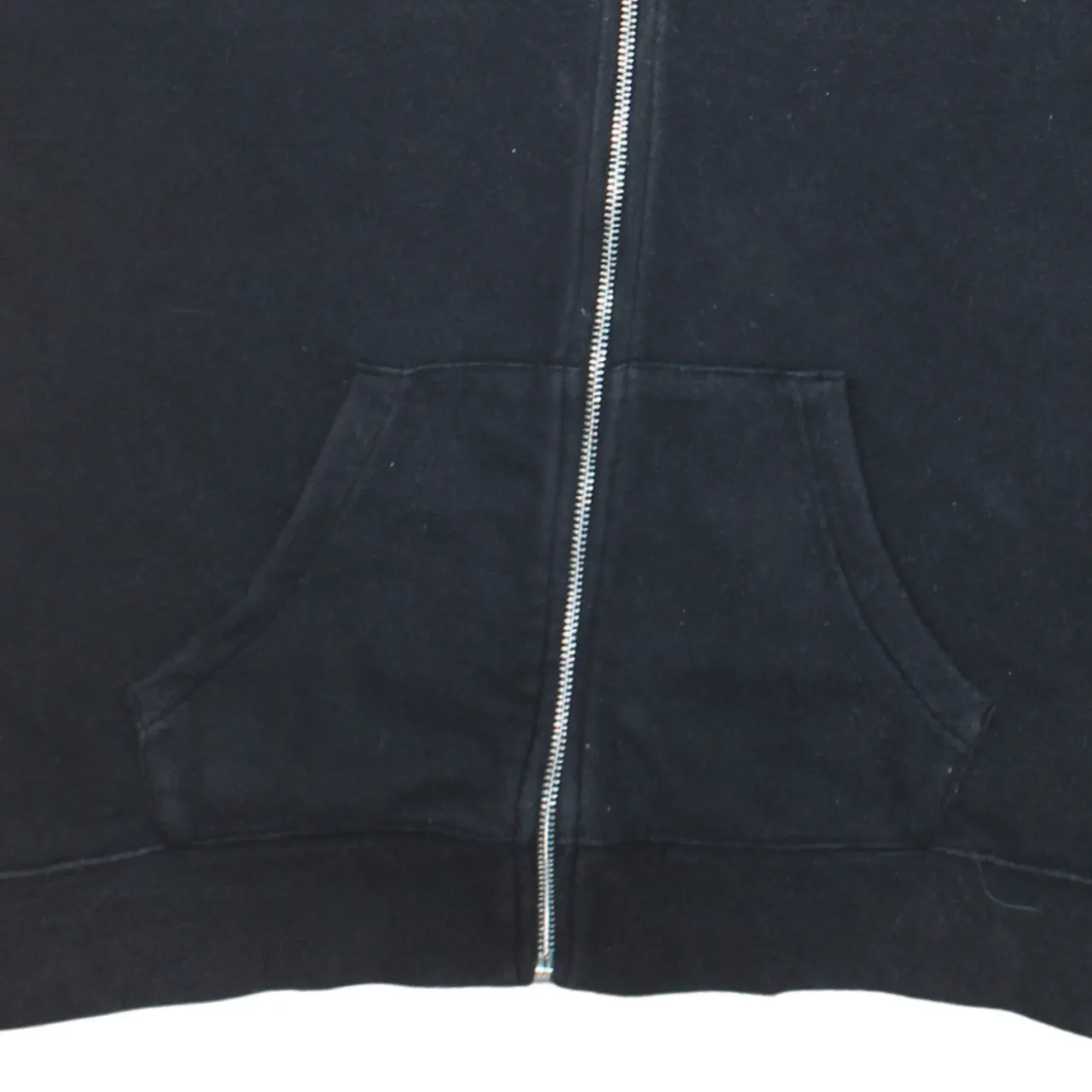 Nike Black Short Sleeve Hoodie Men's Small Zip Front Embroidered Logo Pocket Top sold by Vintage Club product image thumbnail 4