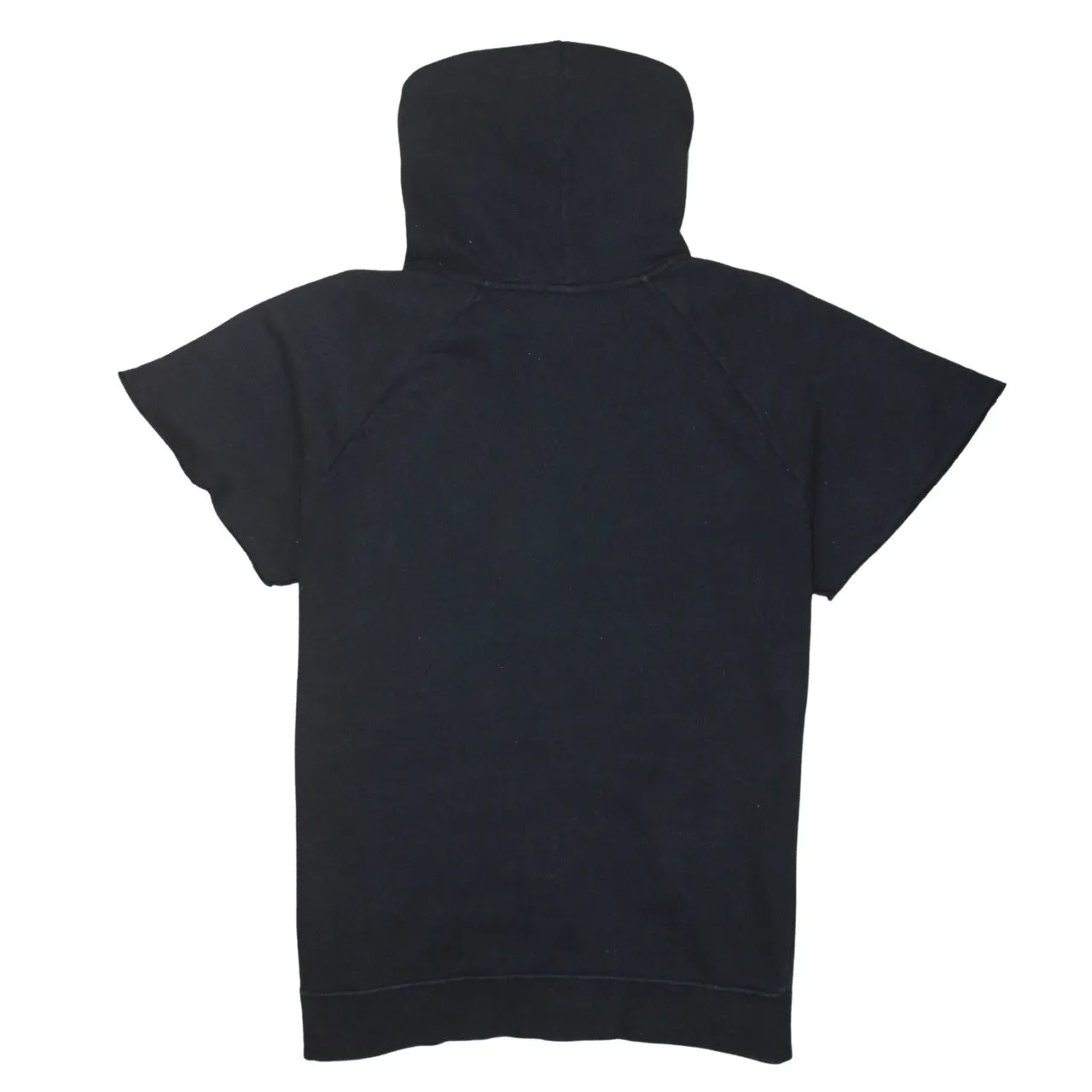 Nike Black Short Sleeve Hoodie Men's Small Zip Front Embroidered Logo Pocket Top sold by Vintage Club product image thumbnail 2