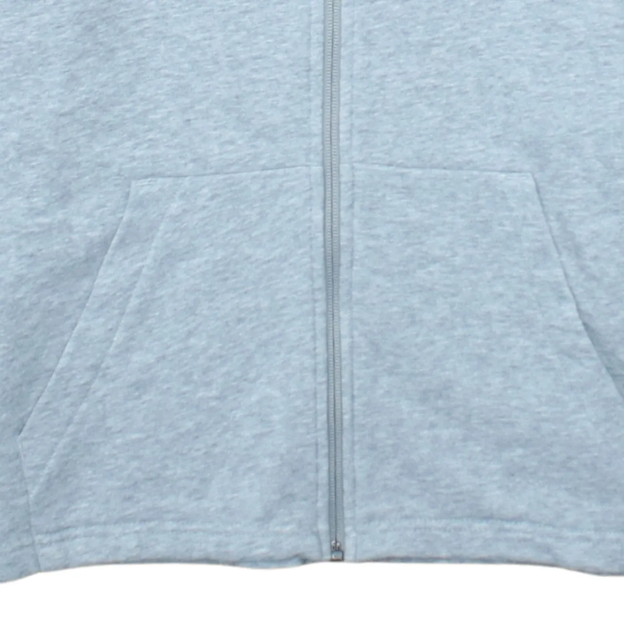 Adidas Light Grey Hoodie Women’s Large Full Zip Three Stripe Sleeves Printed Logo Sweatshirt sold by Vintage Club product image thumbnail 4