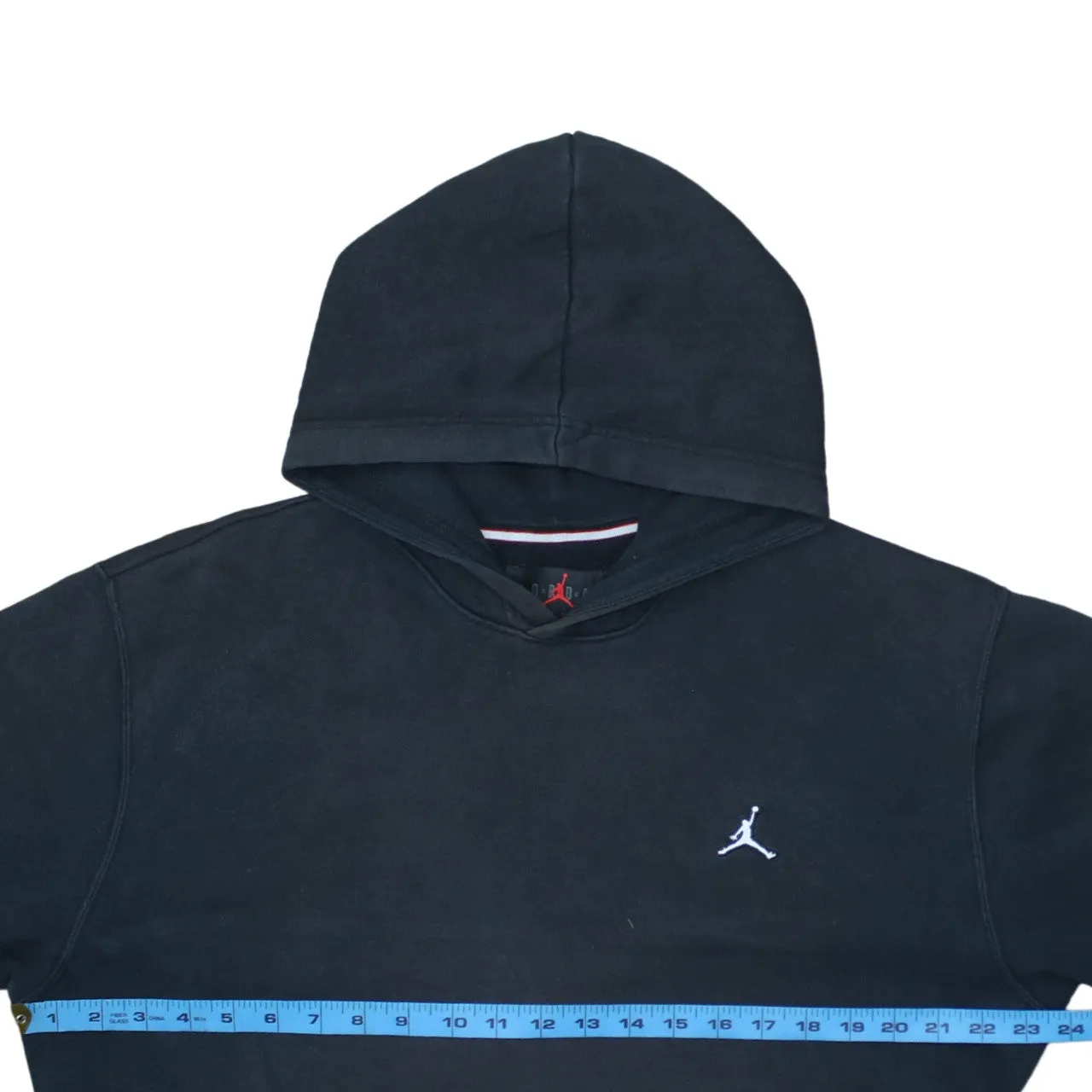 Jordan Black Hoodie Men's Medium Embroidered Jumpman Logo Front Pocket Pullover Sweatshirt sold by Vintage Club product image thumbnail 5