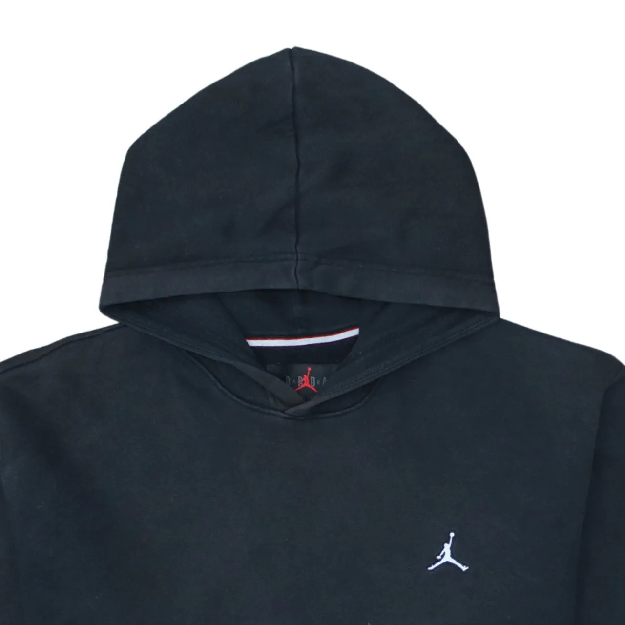 Jordan Black Hoodie Men's Medium Embroidered Jumpman Logo Front Pocket Pullover Sweatshirt sold by Vintage Club product image thumbnail 3