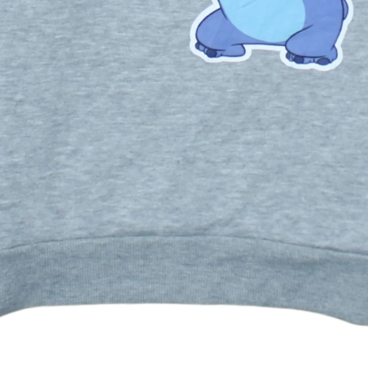 Disney Light Grey Sweatshirt Men's Small Printed Stitch Graphic Crewneck Pullover Jumper sold by Vintage Club product image thumbnail 4