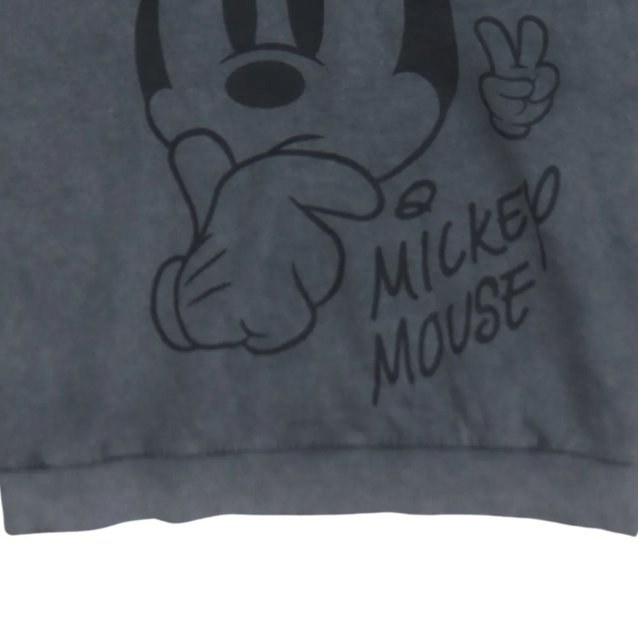 Disney Grey Mickey Mouse Sweatshirt Men's Large Printed Graphic Crewneck Pullover Fleece Top sold by Vintage Club product image thumbnail 4