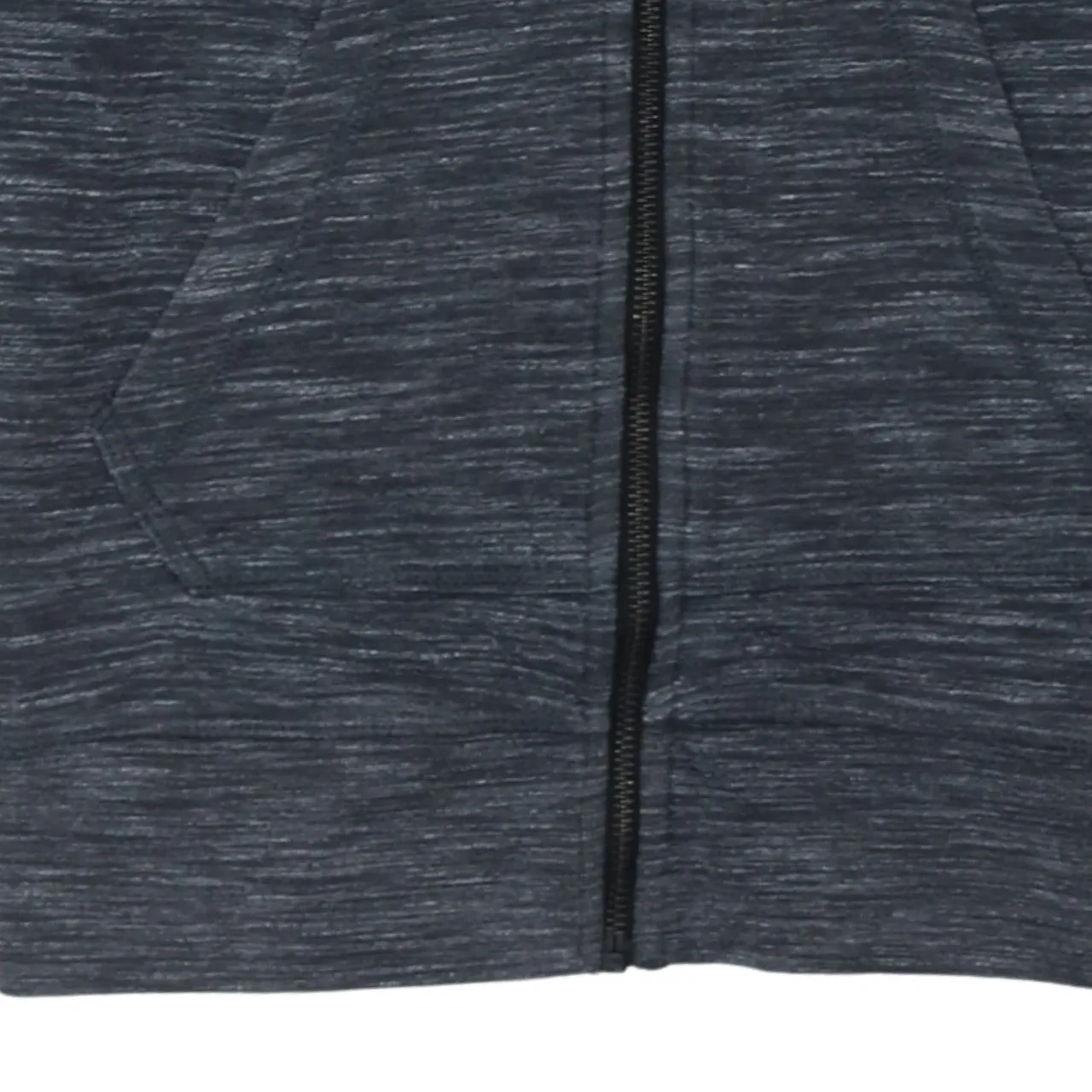 Adidas Dark Grey Marl Hoodie Women’s XSmall Trefoil Printed Logo Full Zip Top sold by Vintage Club product image thumbnail 4