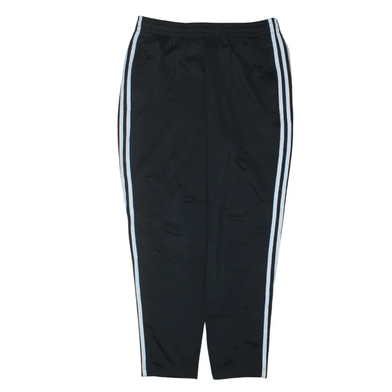 Adidas Black Track Joggers Men's 30 Side Stripes Elastic Waist Small Logo Trousers sold by Vintage Club