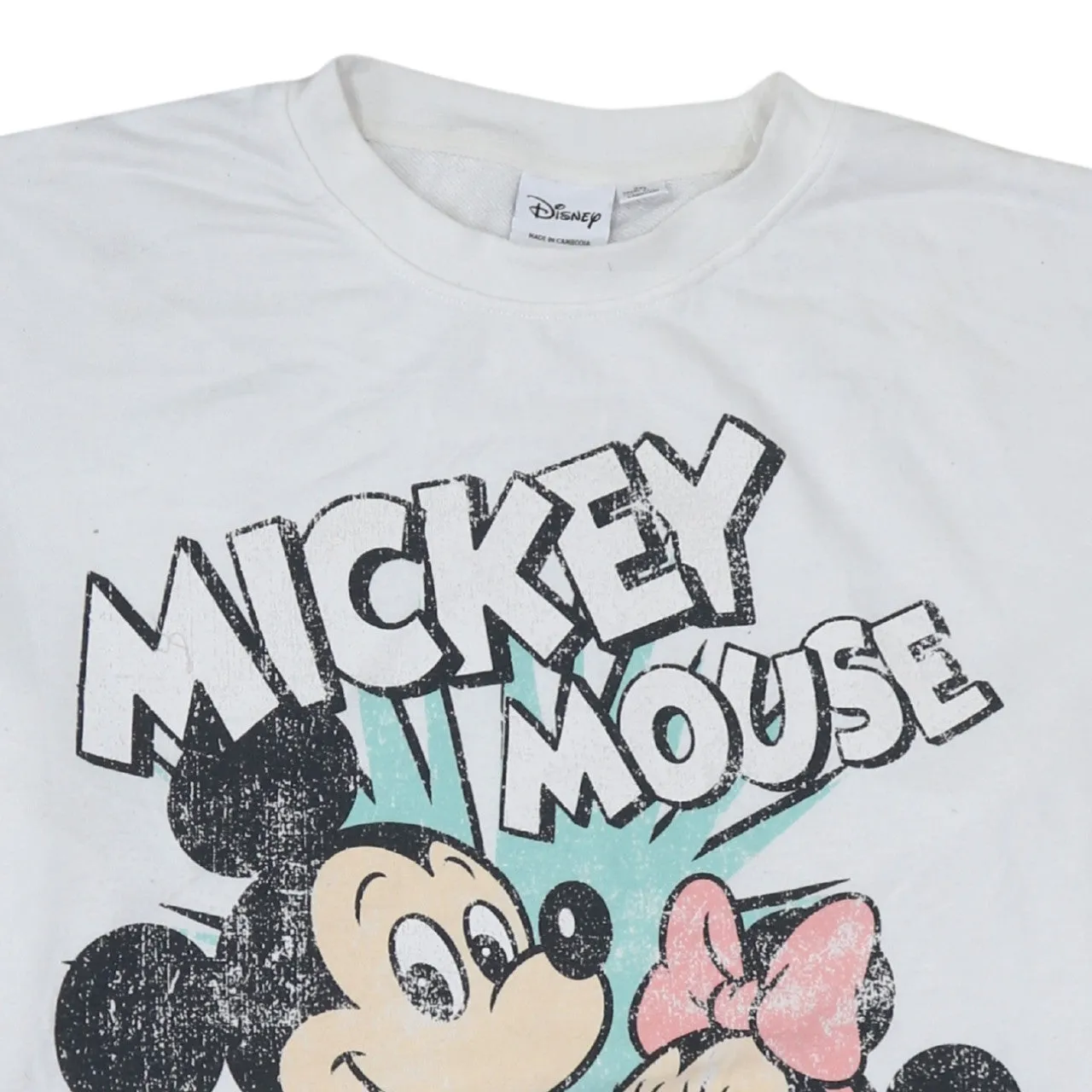 Disney White Mickey Mouse Adventures Sweatshirt Women’s 2XL Printed Graphic Pullover Top sold by Vintage Club product image thumbnail 3