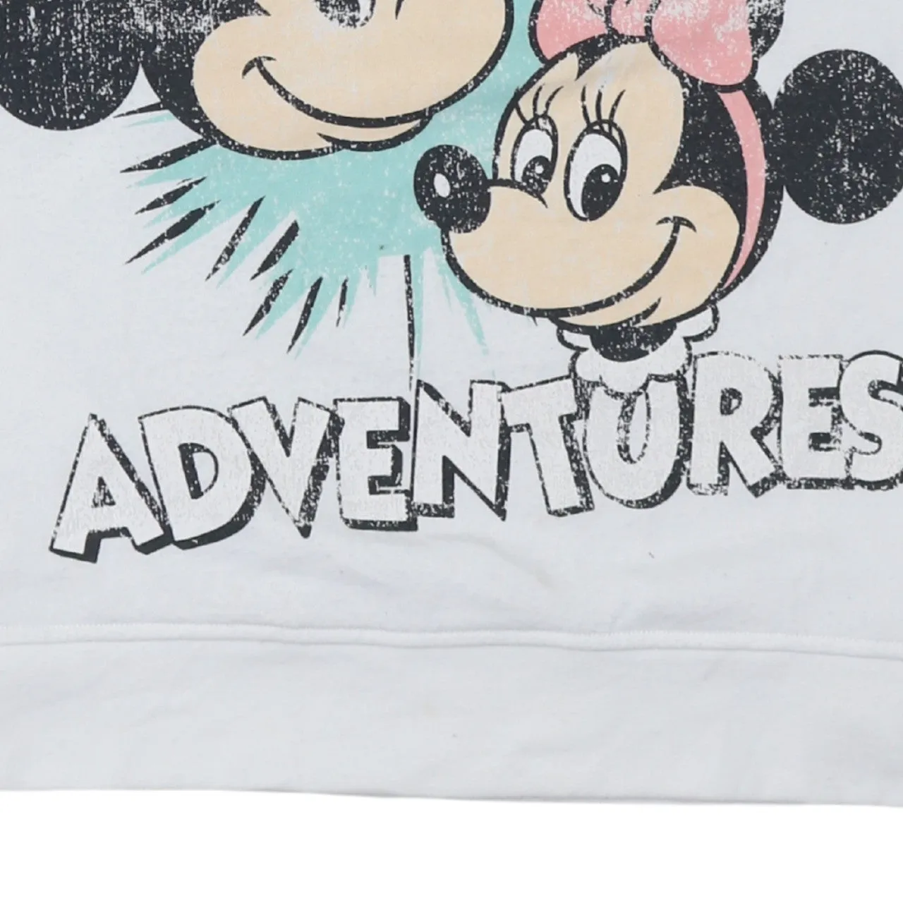 Disney White Mickey Mouse Adventures Sweatshirt Women’s 2XL Printed Graphic Pullover Top sold by Vintage Club product image thumbnail 4