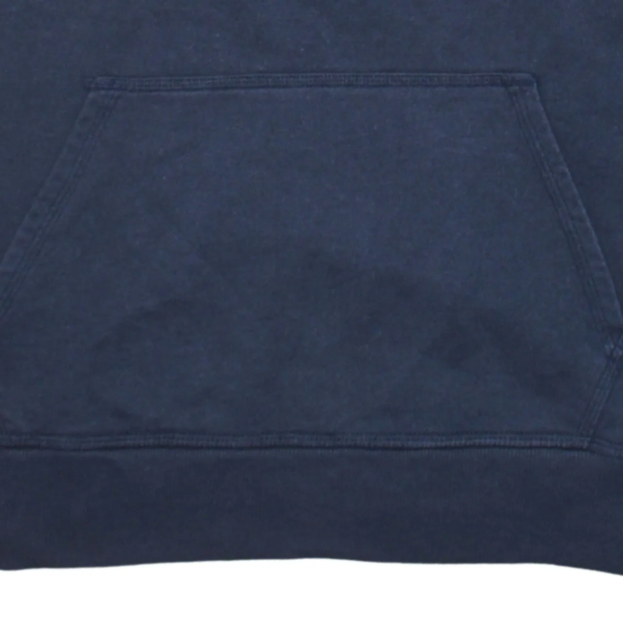Champion Navy Blue Hoodie Women’s Medium Printed Script Logo Front Pocket Pullover Sweatshirt sold by Vintage Club product image thumbnail 4