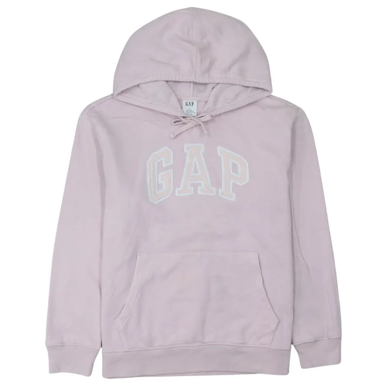 Gap Light Pink Hoodie Men's Medium Embroidered Logo Front Pocket Pullover Sweatshirt made by Vintage Club