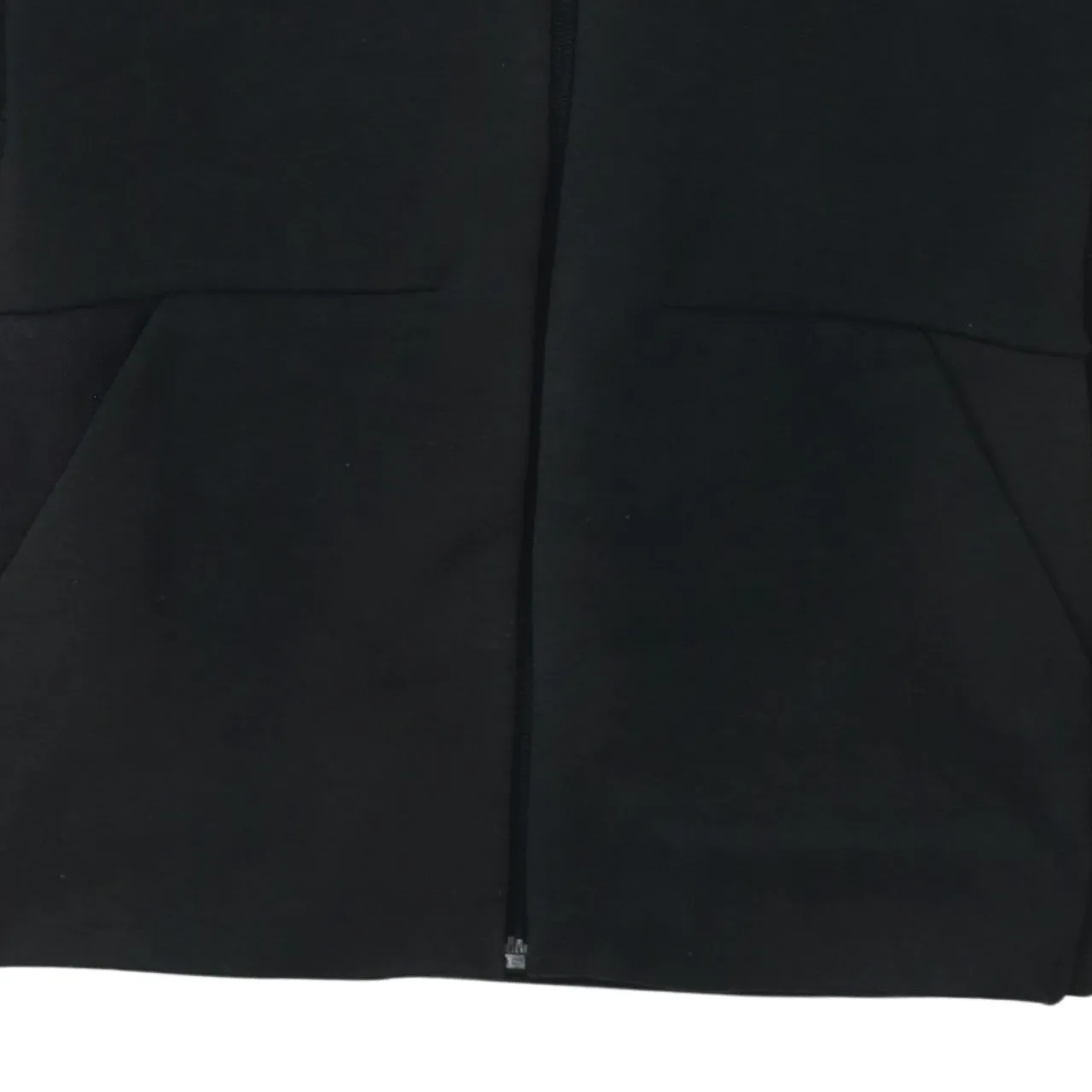 Adidas Black Full Zip Hoodie Men's XSmall Embossed Shoulder Logo Panelled Pockets Sweatshirt sold by Vintage Club product image thumbnail 4