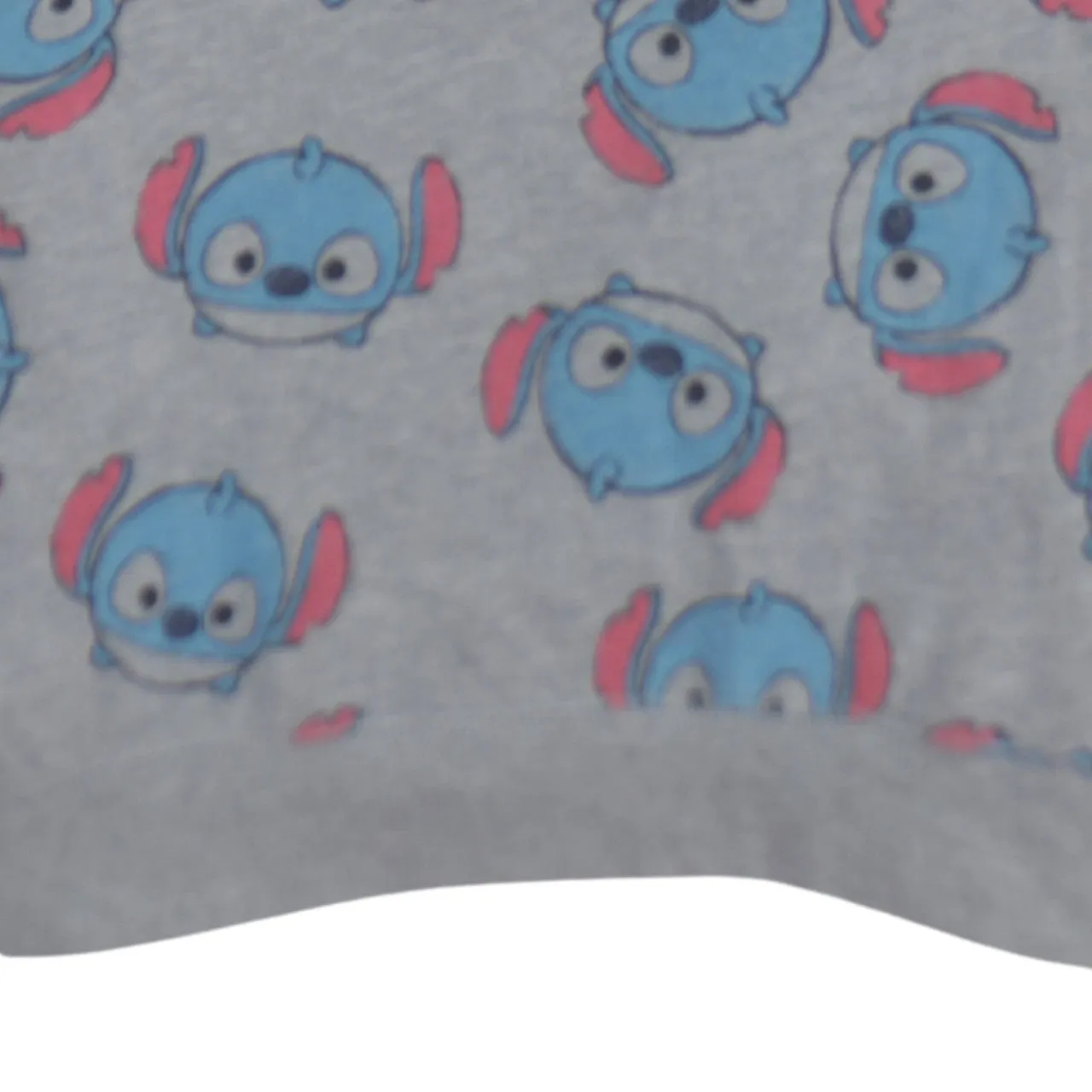 Disney Grey Sweatshirt Women's XLarge Stitch All Over Print Striped Shoulder Pullover Jumper sold by Vintage Club product image thumbnail 4