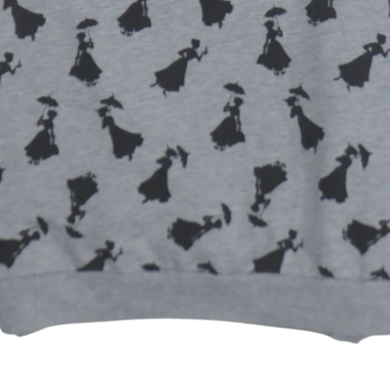 Disney Grey Sweatshirt Women’s Large All Over Mary Poppins Silhouette Print Pullover Top sold by Vintage Club product image thumbnail 4