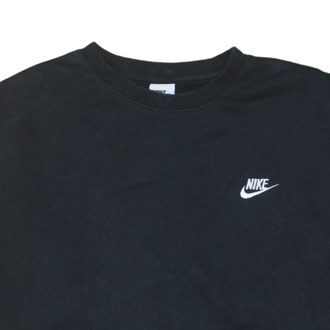 Nike Black Sweatshirt Men's XLarge Embroidered Swoosh Logo Crewneck Pullover Fleece Top sold by Vintage Club product image thumbnail 3