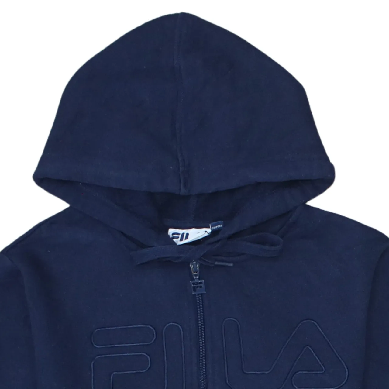 Fila Navy Blue Hoodie Women’s XLarge Full Zip Embroidered Logo Front Pockets Sweatshirt sold by Vintage Club product image thumbnail 3