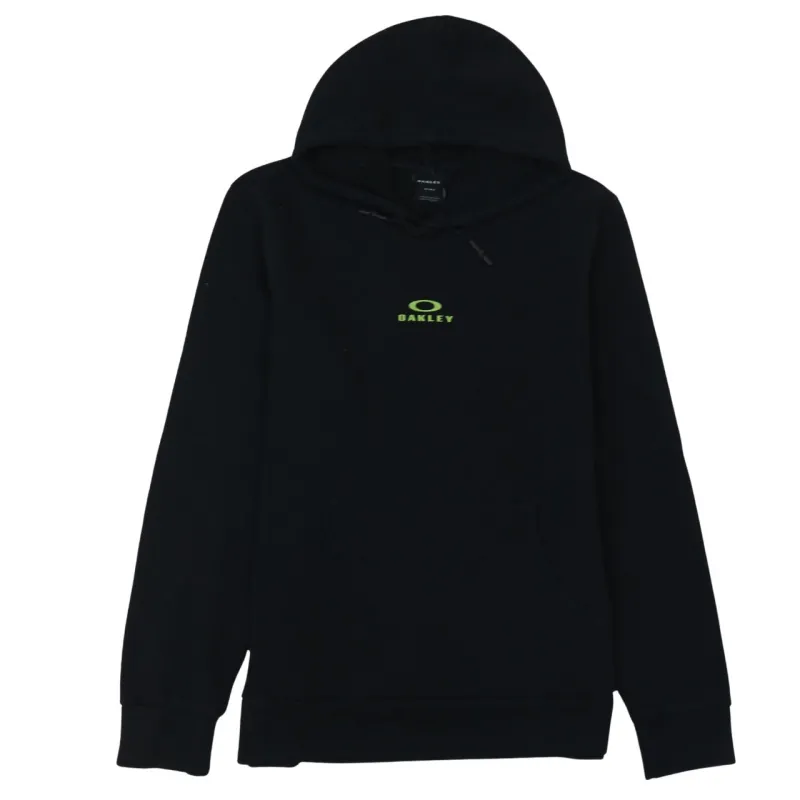 Oakley Black Hoodie Women’s XXLarge Small Embroidered Logo Front Pouch Pullover Sweatshirt sold by Vintage Club