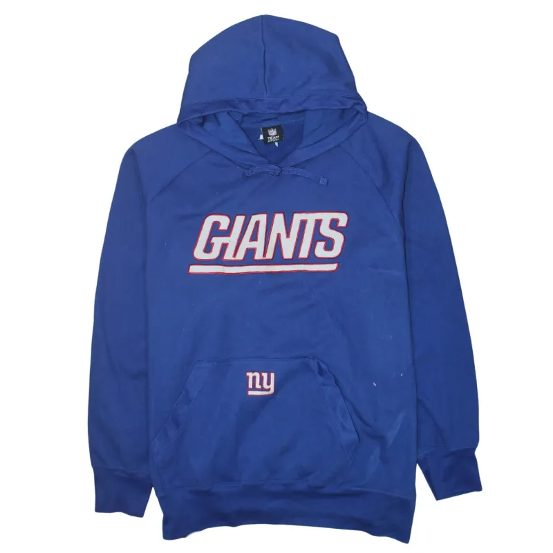 NFL Royal Blue Hoodie Women’s XXLarge Giants Printed Logo Front Pocket Fleece Sweatshirt sold by Vintage Club