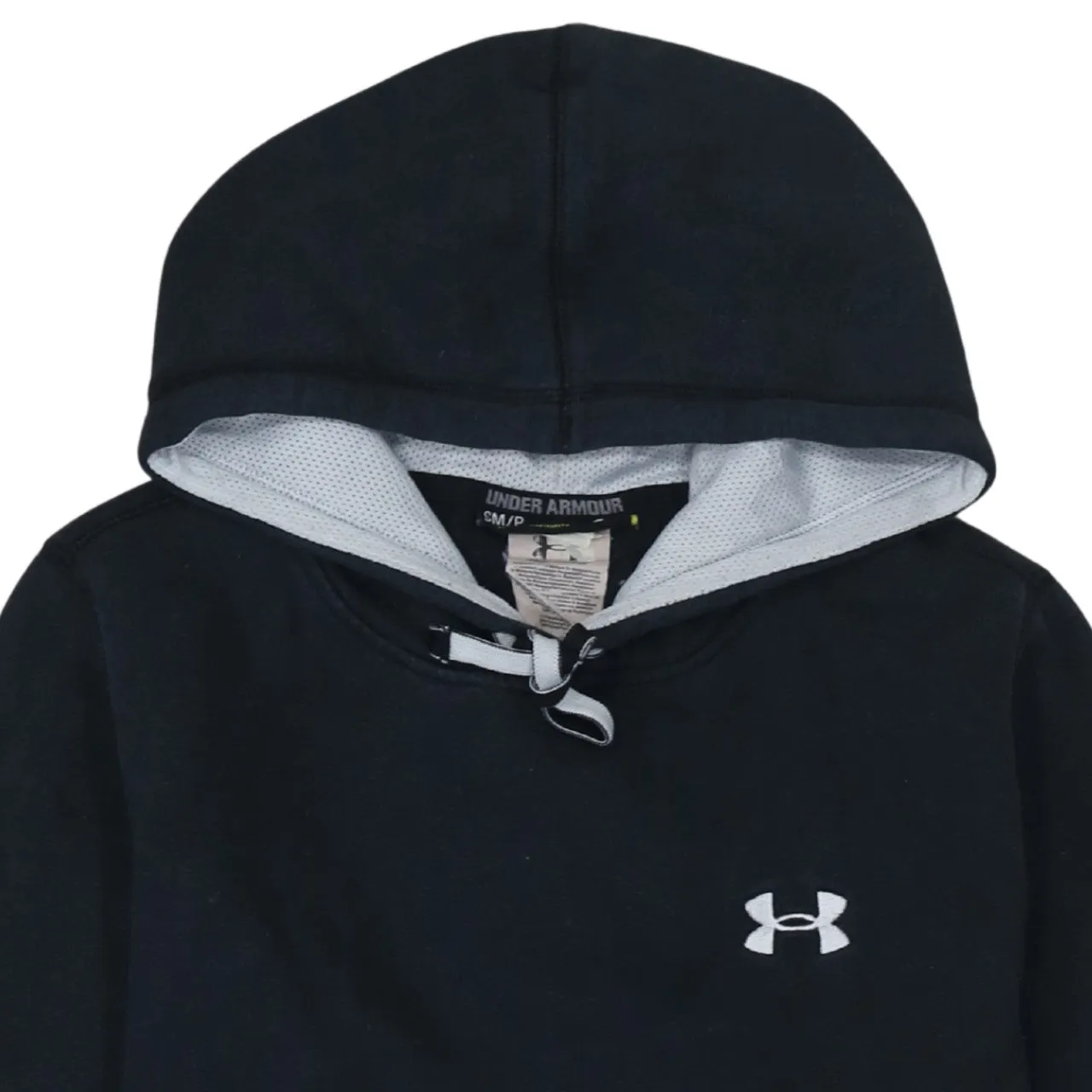 Under Armour Black Hoodie Men’s Small Embroidered Chest Logo Front Pocket Pullover Sweatshirt sold by Vintage Club product image thumbnail 3