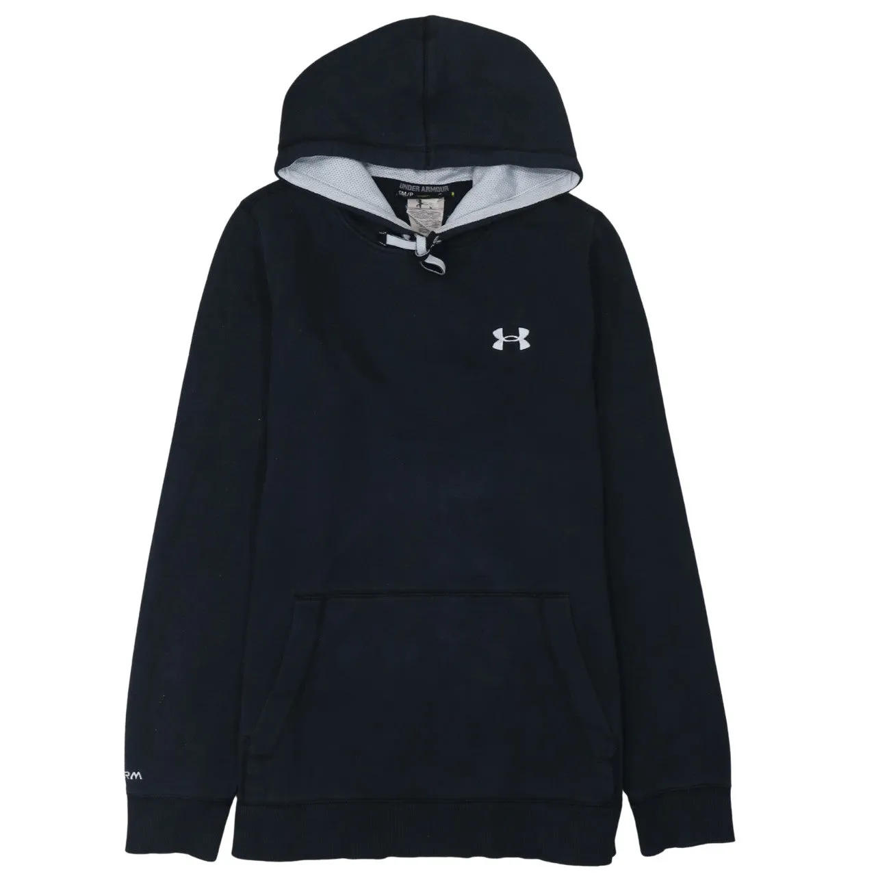 Under Armour Black Hoodie Men’s Small Embroidered Chest Logo Front Pocket Pullover Sweatshirt sold by Vintage Club