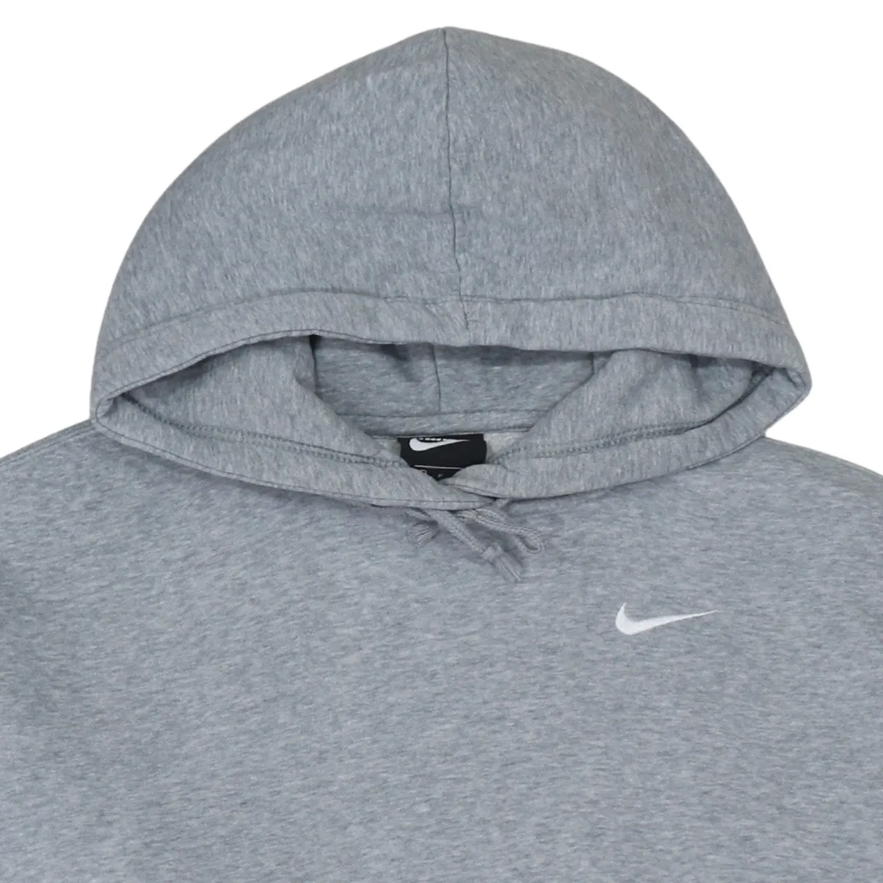 Nike Grey Hoodie Men's Small Embroidered Swoosh Pullover Fleece Lined Sweatshirt sold by Vintage Club product image thumbnail 3