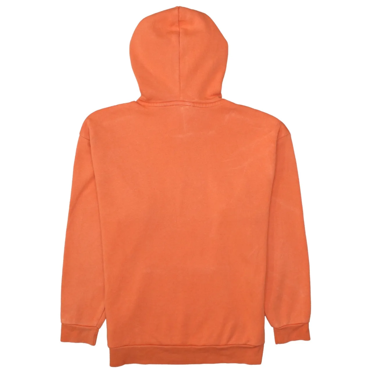 Adidas Orange Hoodie Women’s Medium Embroidered Logo Front Pocket Pullover Sweatshirt sold by Vintage Club product image thumbnail 2