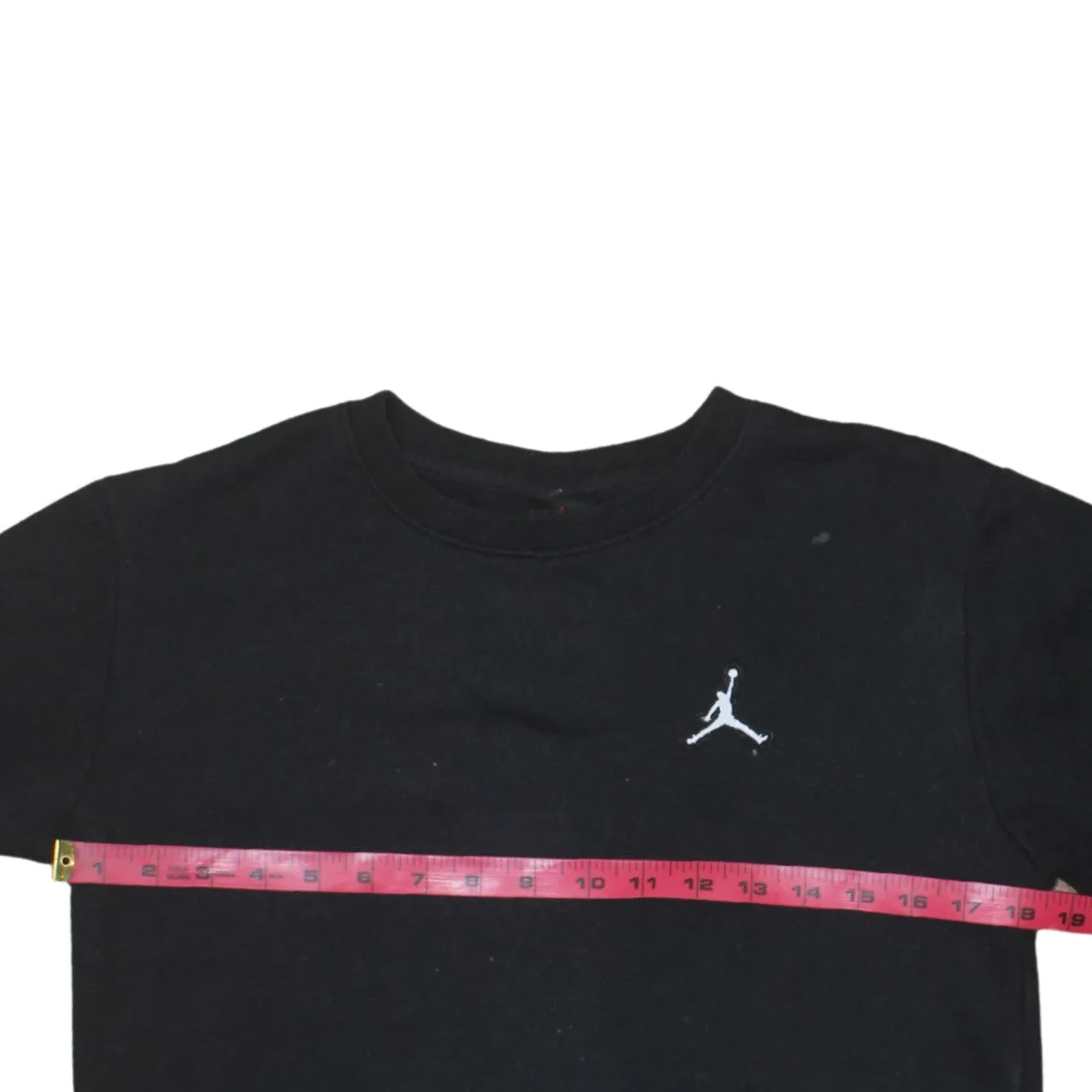 Jordan Black Sweatshirt Men’s Large Embroidered Jumpman Logo Crewneck Pullover Fleece Top sold by Vintage Club product image thumbnail 5