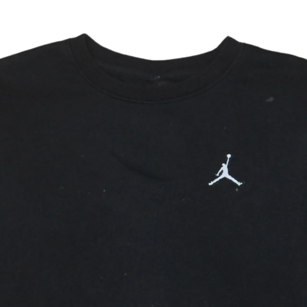 Jordan Black Sweatshirt Men’s Large Embroidered Jumpman Logo Crewneck Pullover Fleece Top sold by Vintage Club product image thumbnail 3