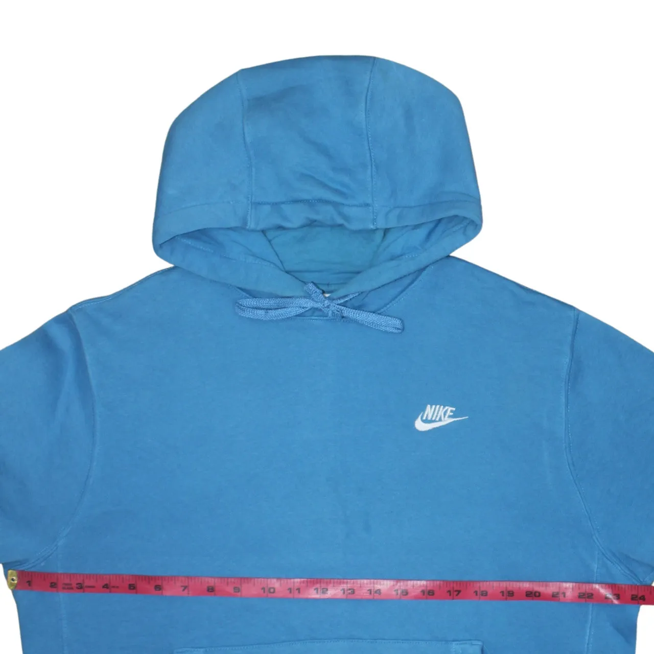 Nike Blue Hoodie Men’s Medium Embroidered Swoosh Logo Front Pocket Pullover Sweatshirt sold by Vintage Club product image thumbnail 5