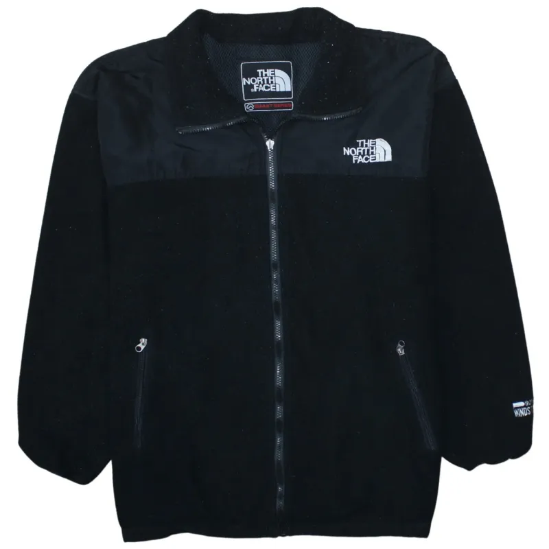 The North Face Black Fleece Jacket Men's Medium Full Zip Embroidered Logo Pockets Outerwear sold by Vintage Club