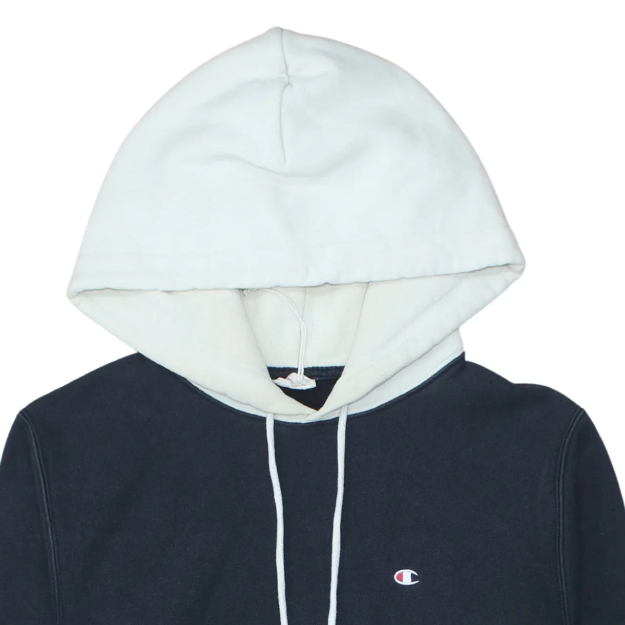 Champion Black Pullover Hoodie Men’s Small Embroidered Logo Contrast Hood Fleece Sweatshirt sold by Vintage Club product image thumbnail 3