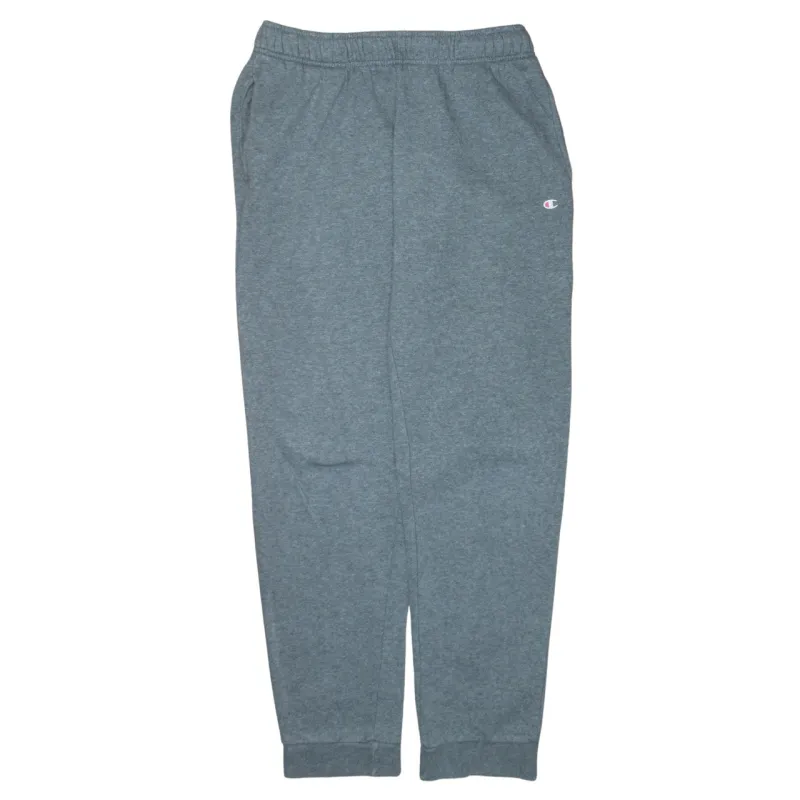 Champion Grey Joggers Sweatpants Men's Medium Embroidered C Logo Elastic Waist Cuffed Hem Loungewear sold by Vintage Club