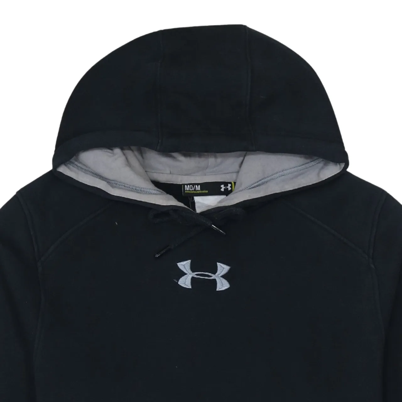 Under Armour Black Hoodie Men’s Medium Embroidered Chest Logo Fleece Pullover Sweatshirt sold by Vintage Club product image thumbnail 3
