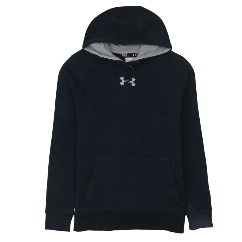 Under Armour Black Hoodie Men’s Medium Embroidered Chest Logo Fleece Pullover Sweatshirt sold by Vintage Club
