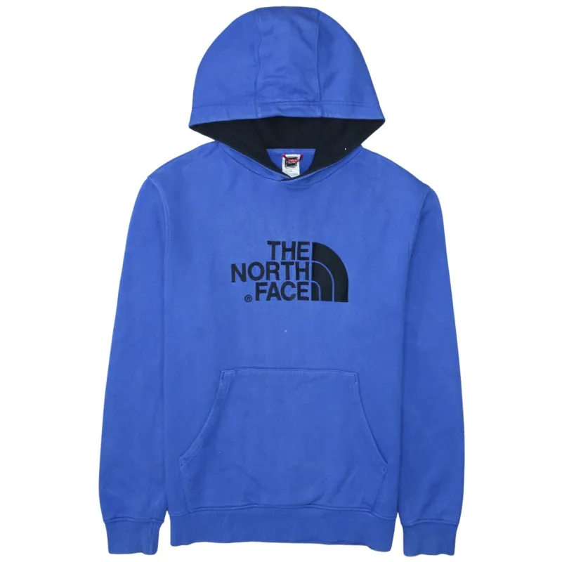 The North Face Blue Hoodie Men's Large Embroidered Chest Logo Front Pocket Pullover Sweatshirt made by The North Face