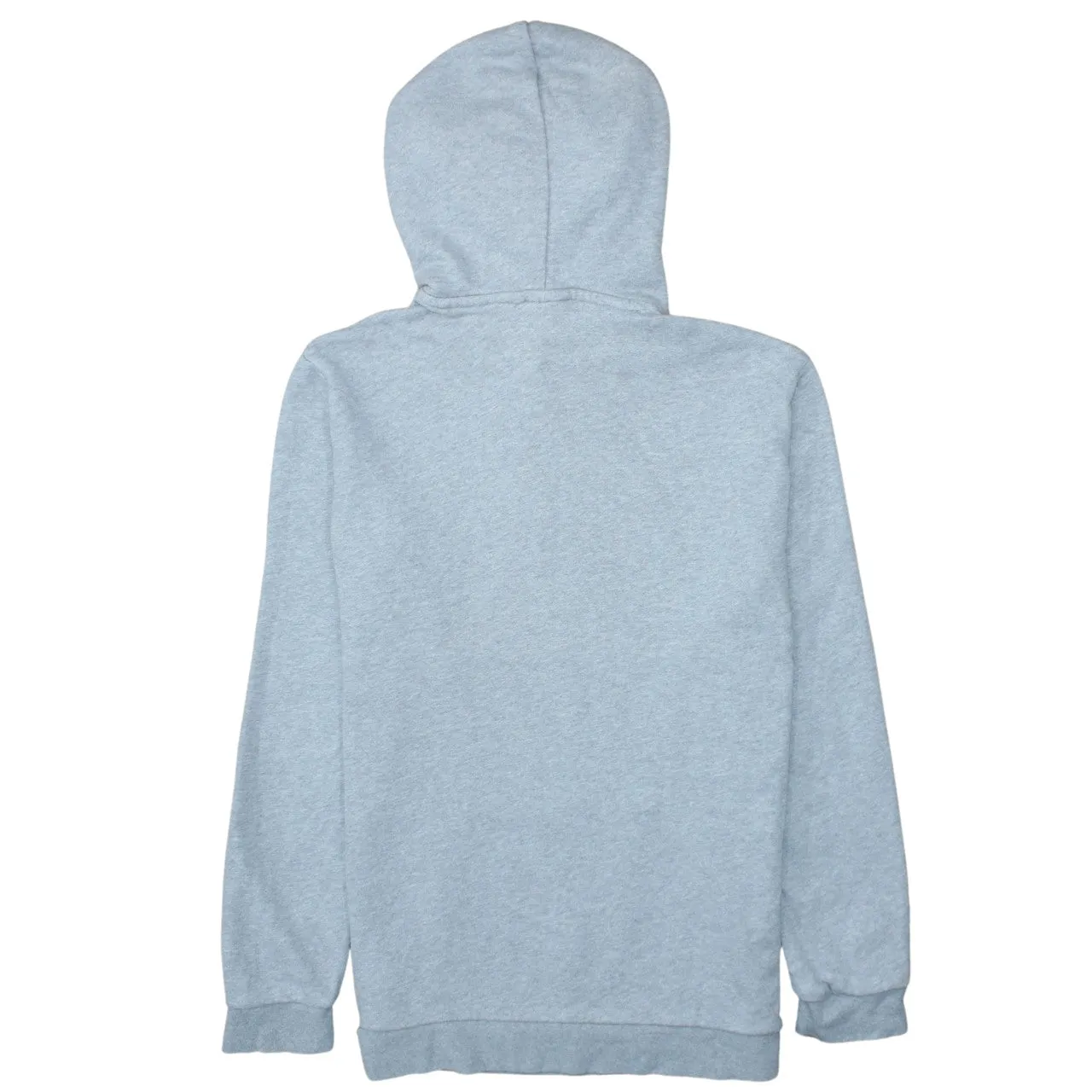 Adidas Grey Hoodie Men's Medium Printed Trefoil Logo Front Pocket Pullover Sweatshirt sold by Vintage Club product image thumbnail 2