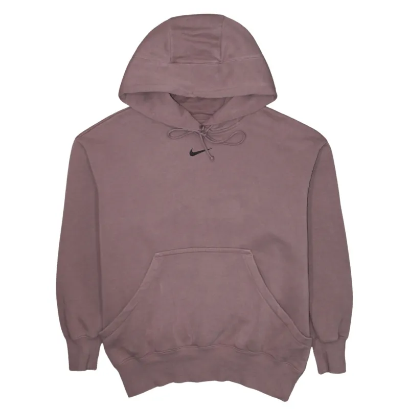 Nike Mauve Pink Hoodie Men's Small Embroidered Swoosh Front Pocket Pullover Sweatshirt made by Nike