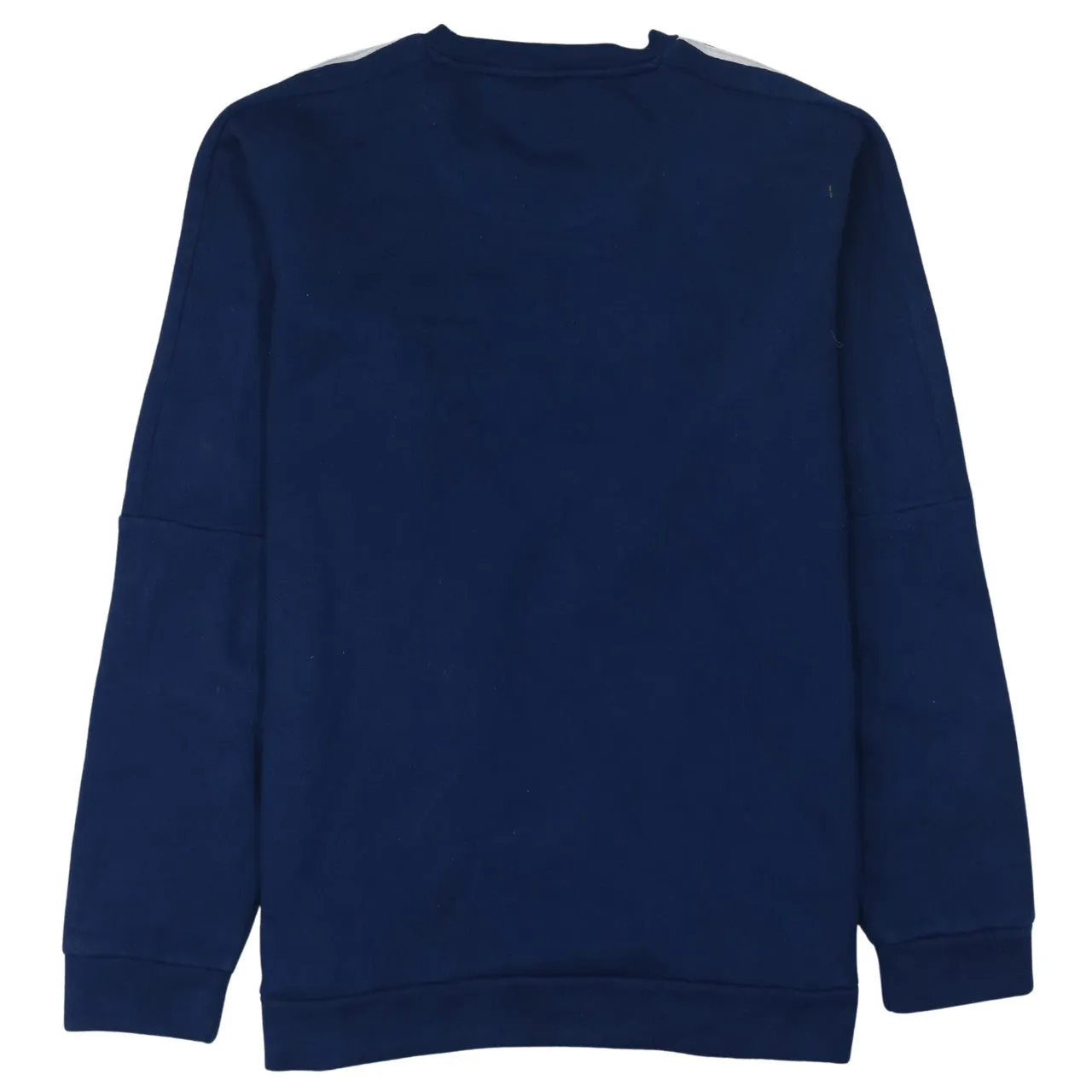 Adidas Navy Blue Sweatshirt Men's XLarge Three Stripe Shoulders Embroidered Logo Pullover Top sold by Vintage Club product image thumbnail 2