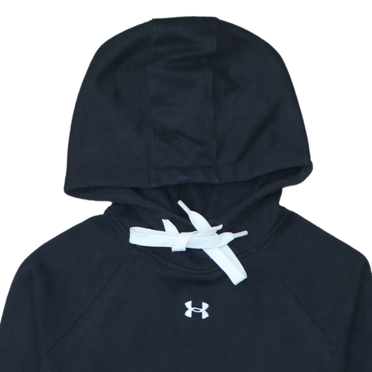 Under Armour Black Hoodie Men's Medium Printed Chest Logo Front Pocket Pullover Sweatshirt sold by Vintage Club product image thumbnail 3