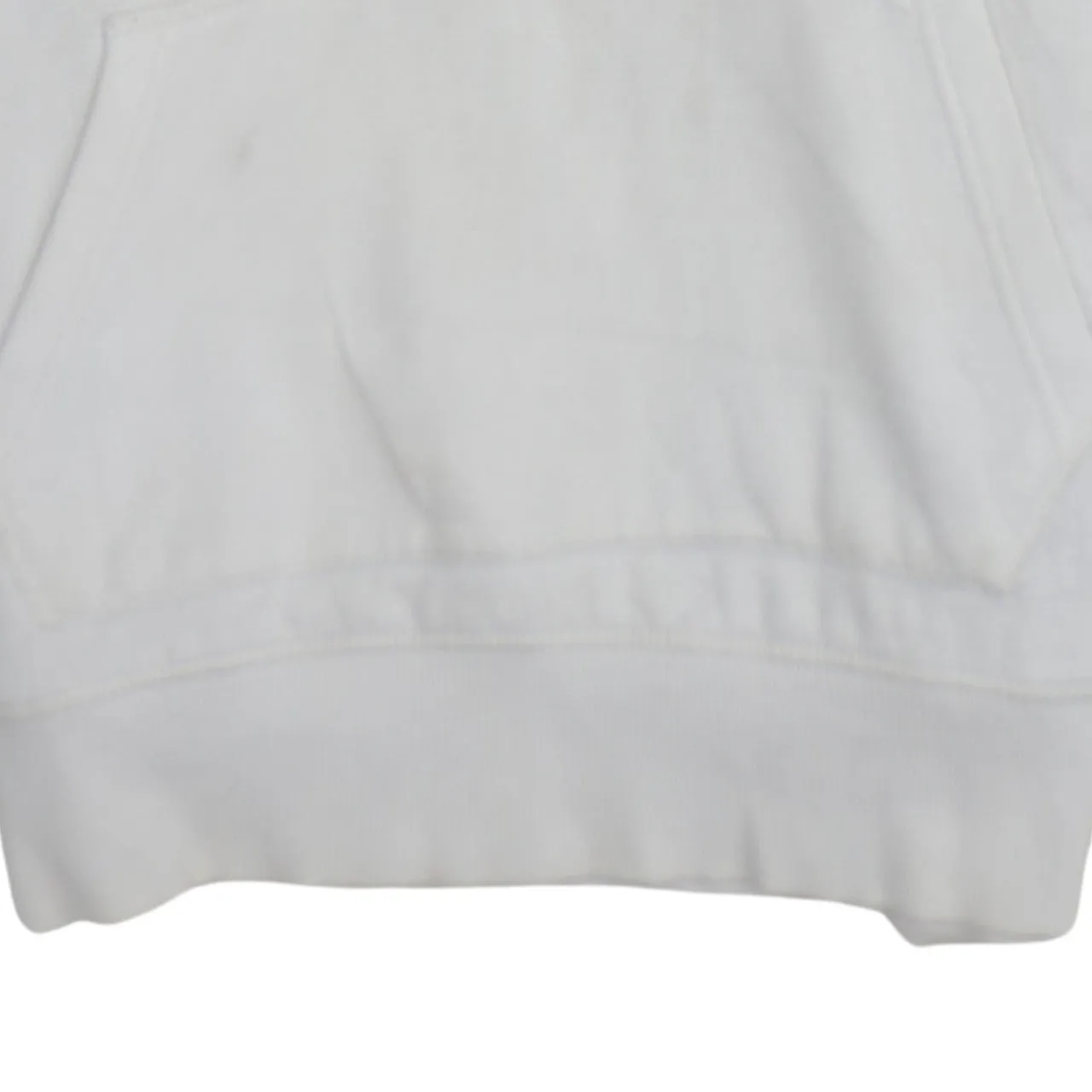 Tommy Hilfiger Off White Hoodie Men's Large Printed Crest Logo Front Pocket Pullover Sweatshirt sold by Vintage Club product image thumbnail 4