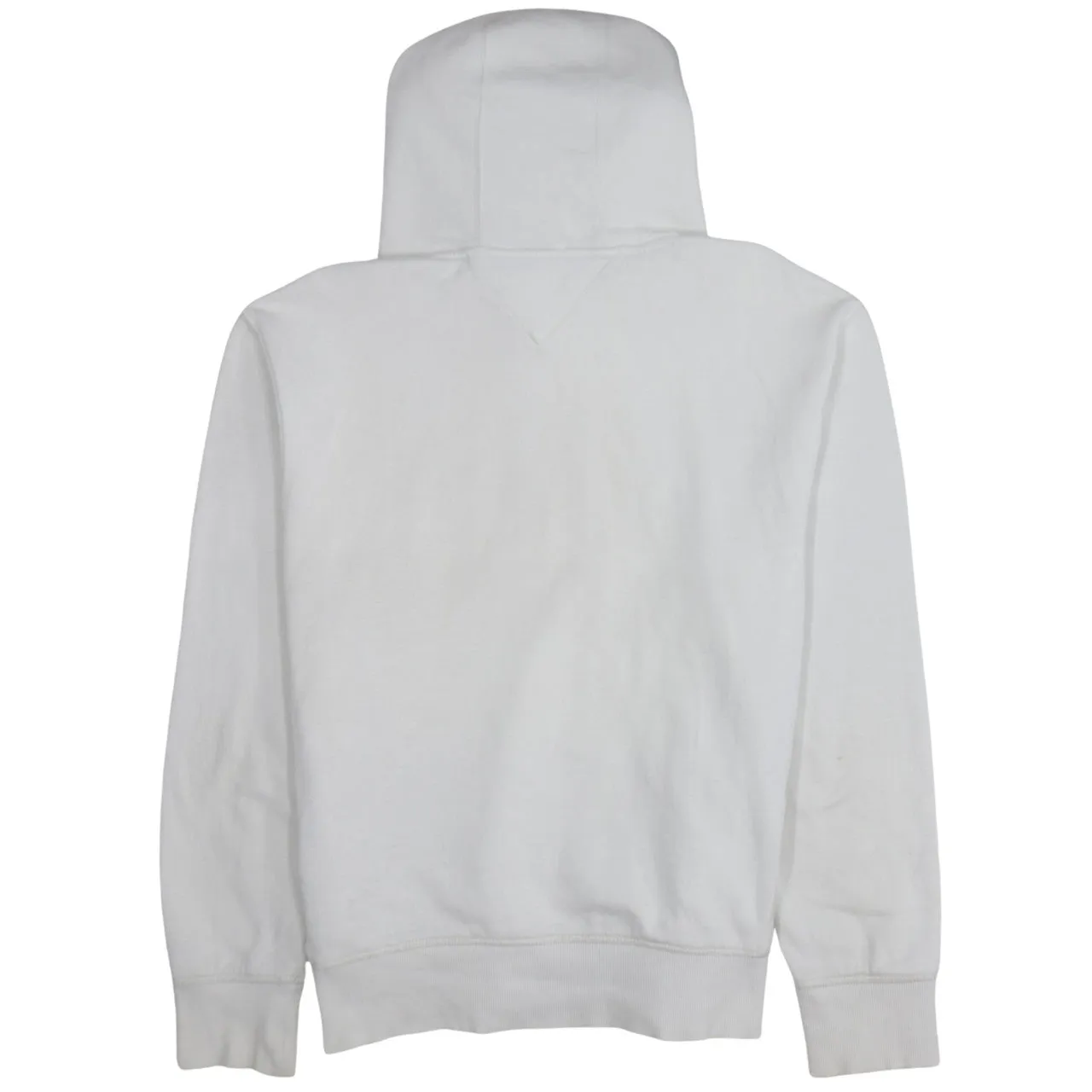 Tommy Hilfiger Off White Hoodie Men's Large Printed Crest Logo Front Pocket Pullover Sweatshirt sold by Vintage Club product image thumbnail 2