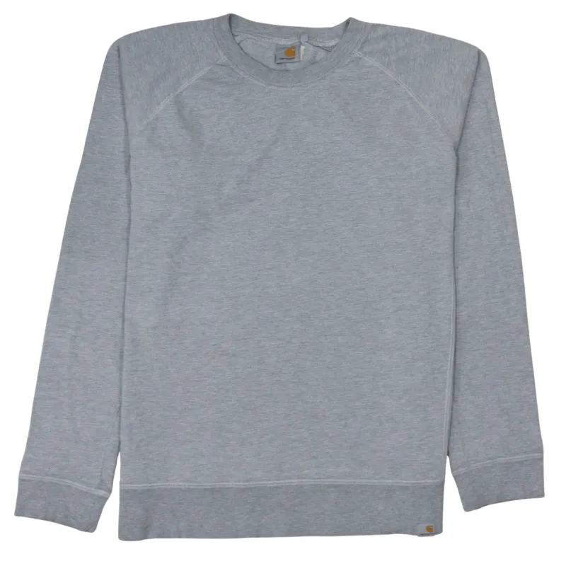 Carhartt Light Grey Sweatshirt Women’s XLarge Small Logo Tag Crewneck Pullover Top sold by Vintage Club