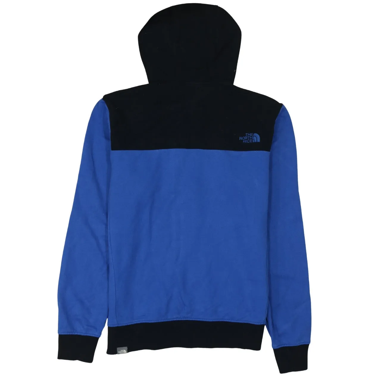 The North Face Blue Black Hoodie Men’s Medium Full Zip Embroidered Logo Pockets Sweatshirt sold by Vintage Club product image thumbnail 2
